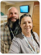 The owners of M & M Outdoors Campground, Mark & Michelle.