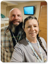 The owners of M & M Outdoors Campground, Mark & Michelle.