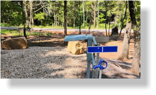 a picture of RV site #1 here at Barker Gap