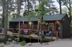 Our cabins here at Barker Gap Campground